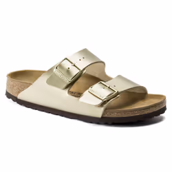 Birkenstock Arizona, Sandales, Femelle, Adulte, Or, Uniforme, Fermeture de boucle