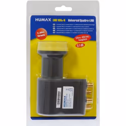 Humax LNB 106s-B Gold convertisseur abaisseur de fréquence Low Noise Block (LNB) Noir, Jaune