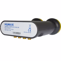 Humax LNB 248s, F, 125 mm, 65 mm, 180 mm, 420 g, Noir, Jaune