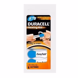 Duracell DA675N6, Batterie à usage unique, Zinc-Air, 1,4 V, 6 pièce(s), Hg (mercure), Bleu