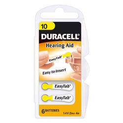 Duracell Hearing Aid DA10 Batterie à usage unique