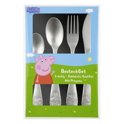 Set de couverts - p:os - 34350 - Acier inoxydable - 4 pièces - Pour enfants