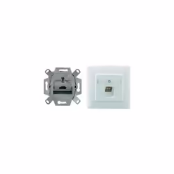 Code couleur RAL (similaire) : 9010 Composants commutateur : insert Couleur : blanc pur Fonction commutateur : prise réseau I ...