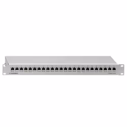 Rutenbeck PP-24/1, Cat6a, Gris, Métal, 1U, 482 mm, 44 mm