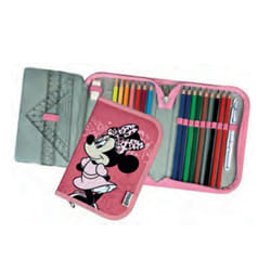Scooli MIUW0445 trousse à crayons Bac à stylos Noir, Rose