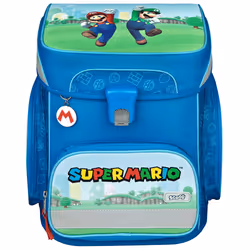 Scooli Super Mario, Pochette autour du cou, Plumier, Étui pour crayons, Cartable, Sac de sport, Garçon, Ecole primaire, Sac à ...