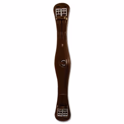 Sangle de dressage d'équitation courte en cuir avec élastique Waldhausen
