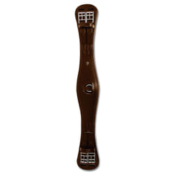Sangle de dressage d'équitation courte en cuir avec élastique Waldhausen