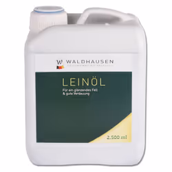 Huile de lin pour cheval pour un pelage brillant et une bonne digestion Waldhausen