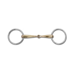 Mors 2 anneaux pour cheval brisure simple massif Waldhausen Cupris