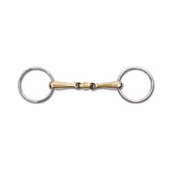 Mors 2 anneaux pour cheval brisure double massif Waldhausen Cupris
