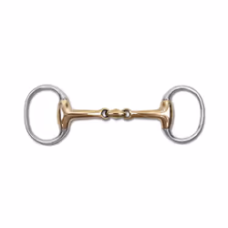 Mors olive pour cheval brisure double Waldhausen Cupris Massif