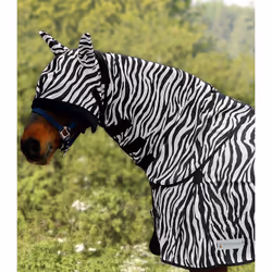 Couvre-cou pour cheval anti-mouche Waldhausen Zebra