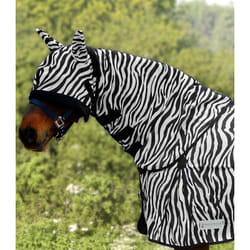 Couvre-cou pour cheval anti-mouche Waldhausen Zebra
