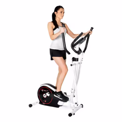 Christopeit Crosstrainer CT 3 Vélo elliptique magnétique Noir, Blanc
