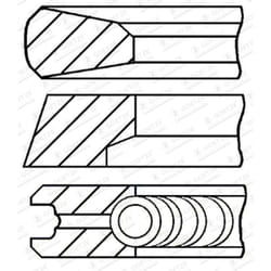 Jeu de segments de piston GOETZE 08-445200-00