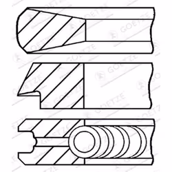 Jeu de segments de piston GOETZE 08-134100-00 - Vue supplémentaire 2