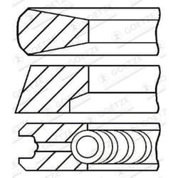 Jeu de segments de piston GOETZE 08-179300-20