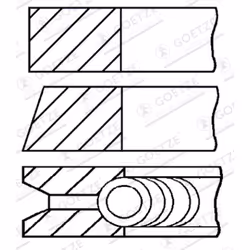 Jeu de segments de piston GOETZE 08-142300-00