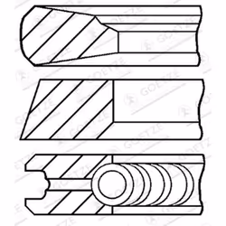 Jeu de segments de piston GOETZE 08-143000-00