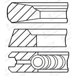 Jeu de segments de piston GOETZE 08-143600-00