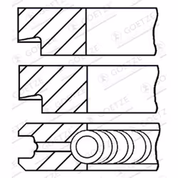 Jeu de segments de piston GOETZE 08-145200-00