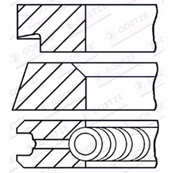 Jeu de segments de piston GOETZE 08-145400-00
