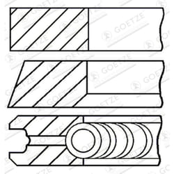 Jeu de segments de piston GOETZE 08-146507-00