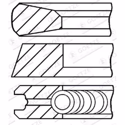 Jeu de segments de piston GOETZE 08-142100-00