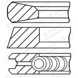 Jeu de segments de piston GOETZE 08-142100-00