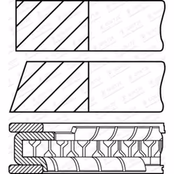 Jeu de segments de piston GOETZE 08-116107-00