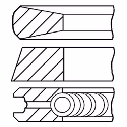 Jeu de segments de piston GOETZE 08-136500-30