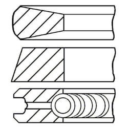 Jeu de segments de piston GOETZE 08-136500-30