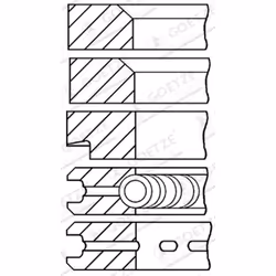 Jeu de segments de piston GOETZE 08-107209-00