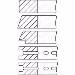 Jeu de segments de piston GOETZE 08-525100-00
