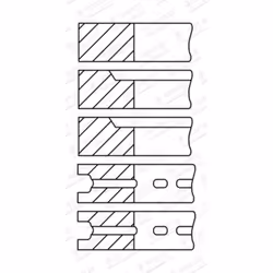 Jeu de segments de piston GOETZE 08-525200-00