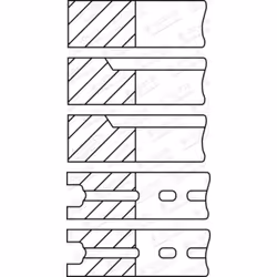 Jeu de segments de piston GOETZE 08-525200-00