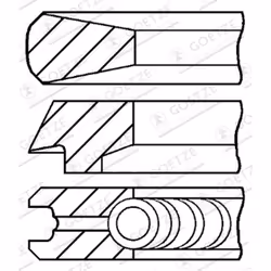 Jeu de segments de piston GOETZE 08-428000-00