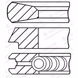 Jeu de segments de piston GOETZE 08-429200-00