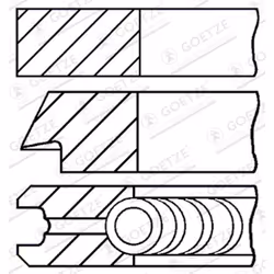 Jeu de segments de piston GOETZE 08-429300-00