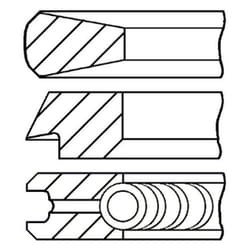 Jeu de segments de piston GOETZE 08-431100-00