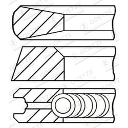 Jeu de segments de piston GOETZE 08-432700-00