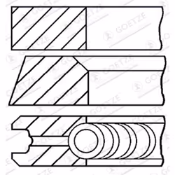 Jeu de segments de piston GOETZE 08-428707-00