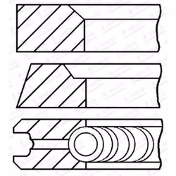 Jeu de segments de piston GOETZE 08-434200-00