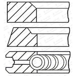 Jeu de segments de piston GOETZE 08-434200-00
