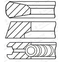 Jeu de segments de piston GOETZE 0843440000