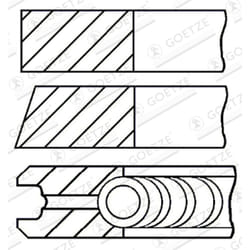 Jeu de segments de piston GOETZE 08-288000-10