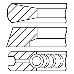 Jeu de segments de piston GOETZE 08-440600-00