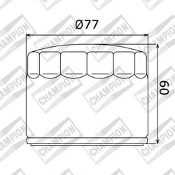 Filtre À Huile Champion Pour Auto Piaggio 500 Pk Cof100136s /