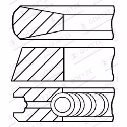 Jeu de segments de piston GOETZE 08-421600-10